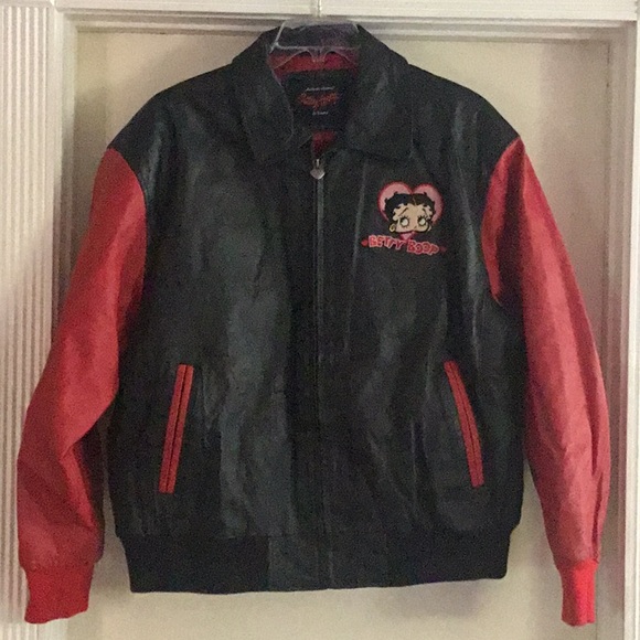 Hearst Holdings/Fleischer Studio Inc. Jackets & Blazers - Leather Betty Boop Biker Jacket